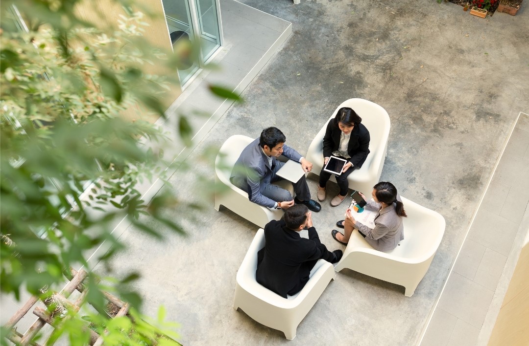 a group of employers having a discussion